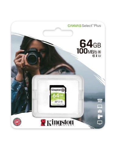 SDXC Card 64GB Kingston UHS-I Canvas Select Plus