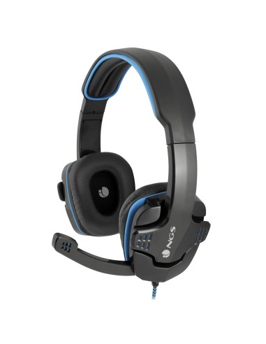 NGS GHX-505 Hoofdband Stereofonisch Bedraad Zwart, Blauw mobiele hoofdtelefoon