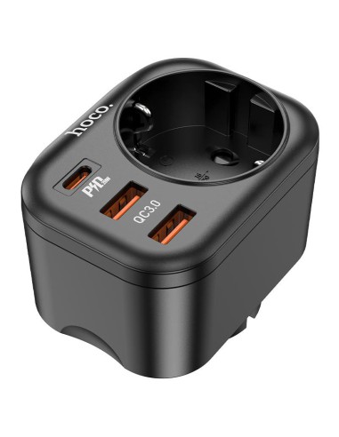 Hoco PD20W Multifunctional Socket 2x USB 1x USB-C Black