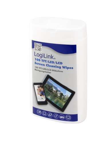 LogiLink Cleaning Wipes voor Beeldschermen 100st. klein