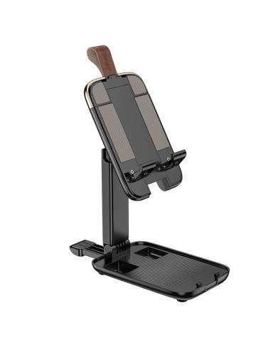 Hoco Kunststof Opvouwbare Desktop Stand XL - Zwart