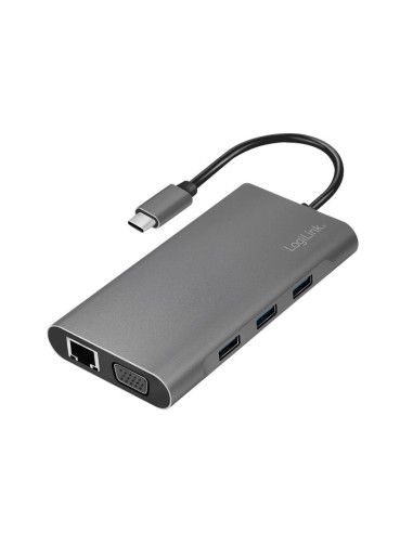 Docking Station Logilink USB-C, 100W, 4K, 10 Port