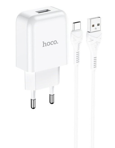 Hoco Vigour Travel Charger Set USB-C - White