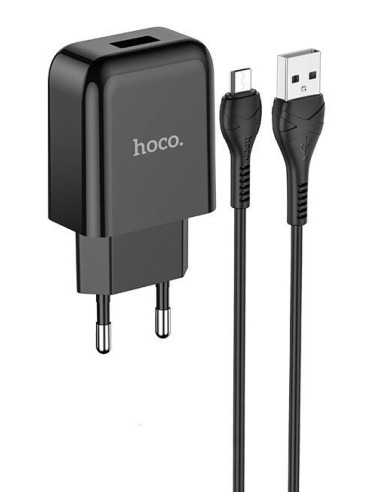 Hoco Vigour Travel Charger Set Micro USB - Black