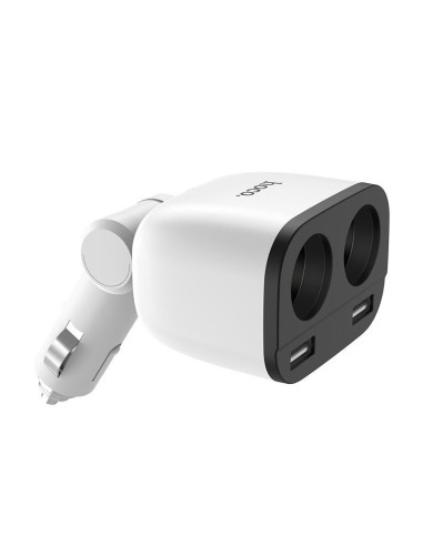 Hoco Dual Car Charger + 2 USB slots 3.1A