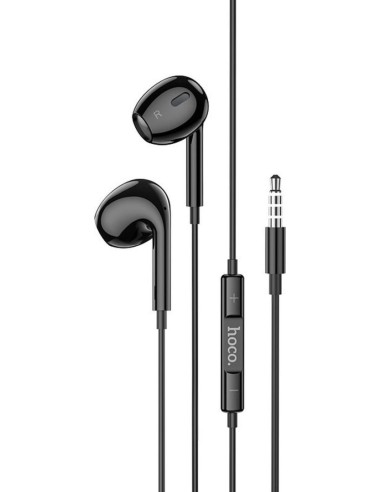 Hoco M1 Max Earphones with Mic - 3 5mm aux jack (Black)