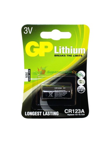 GP Photo Lithium CR123A (DL123A) blister 1