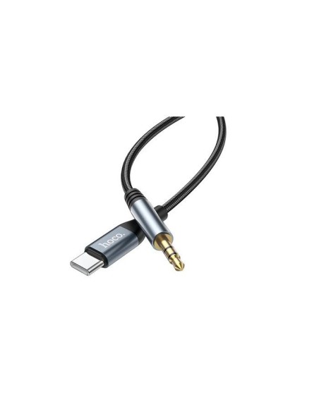 Hoco USB-C Cable to Aux (3.5mm) Black - 1 meter