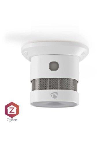 SmartLife Rookmelder | Zigbee 3.0 | Batterij Gevoed | Levenscyclus sensor: 10 Jaar | EN 14604 | 85 dB | Wit | 1 Stuks