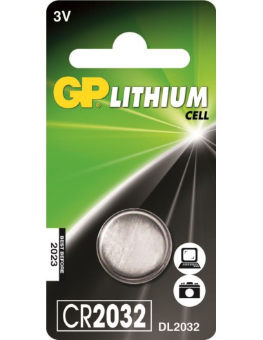 GP Lithium knoopcel CR2032  blister 1