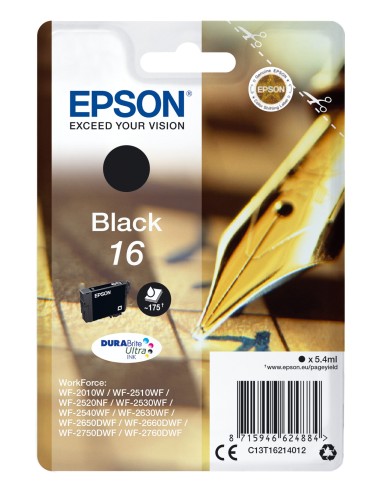 Epson T1621 Zwart 5,4ml (Origineel)