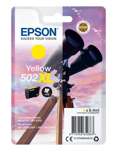 Epson 502XL Singelpack Geel 6,4ml (Origineel)