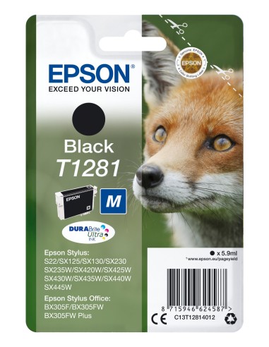 Epson T1281 Zwart 5,9ml (Origineel)