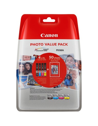 Canon (E) CLI-551XL C M Y BK ValuePack 44,0ml (Origineel