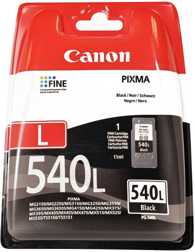 Canon (M) PG-540XL Zwart 21,0ml (Origineel)