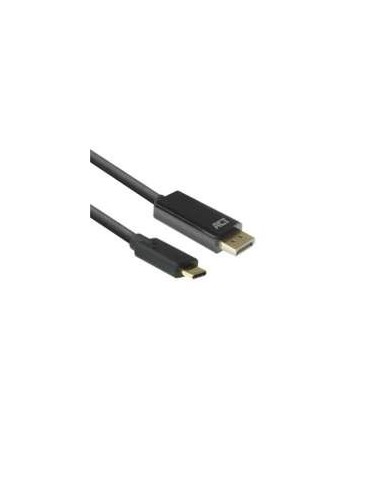 ACT USB-C naar DisplayPort male kabel 2 m 4K @ 60Hz, Zip Bag
