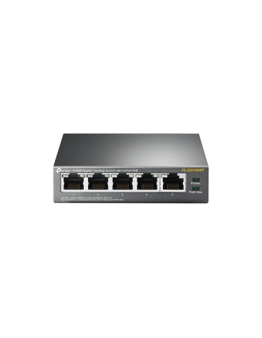 TP-LINK TL-SG1005P Unmanaged Gigabit Ethernet (10 100 1000) Zwart Power over Ethernet (PoE)