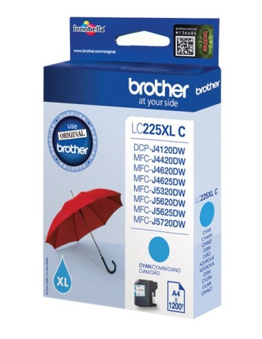 Brother LC-225XLC Cyaan 11,8ml (Origineel)