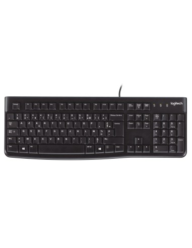 BE KB Logitech K120 Zwart bedraad Retail