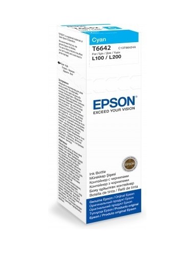 Epson T6642 EcoTank Inktfles Cyaan 70,0ml (Originell)