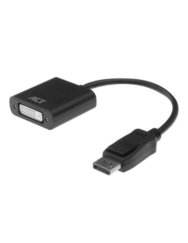 ACT AC7510 video kabel adapter 0,15 m DisplayPort DVI-D Zwart