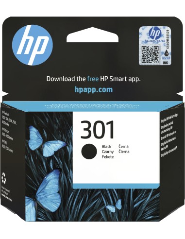 HP No.301 Zwart 3ml (Origineel)