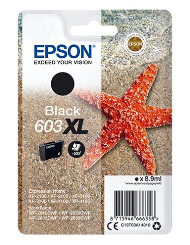 Epson 603XL Singlepack Zwart 8,9ml (Origineel)