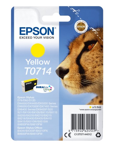 Epson T0714 Geel 5,5ml (Origineel)