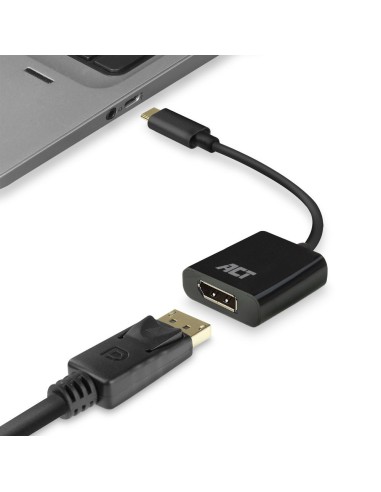 ACT USB-C naar DisplayPort female adapter 4K @ 60Hz, Zip Bag