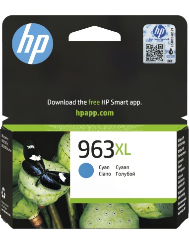 HP No.963XL Cyaan 22,77ml (Origineel)