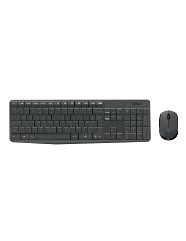 Logitech MK235 toetsenbord RF Draadloos QWERTY US International Grijs