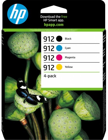 HP No.912 4-Pack C,M,Y,K 17ml (Origineel)