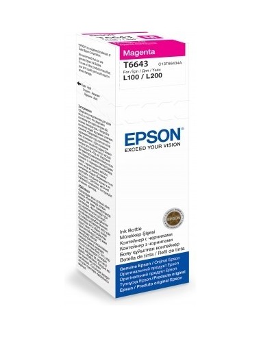 Epson T6643 EcoTank Inktfles Magenta 70,0ml (Origineel)