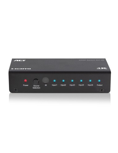 ACT 5x 1 HDMI switch, 3D en 4K ondersteuning