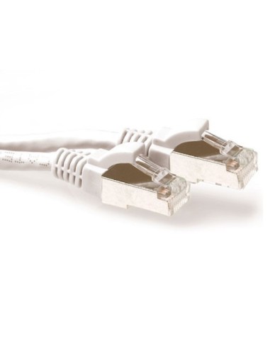 ACT Witte 25 meter LSZH SFTP CAT6A patchkabel snagless met RJ45 connectoren