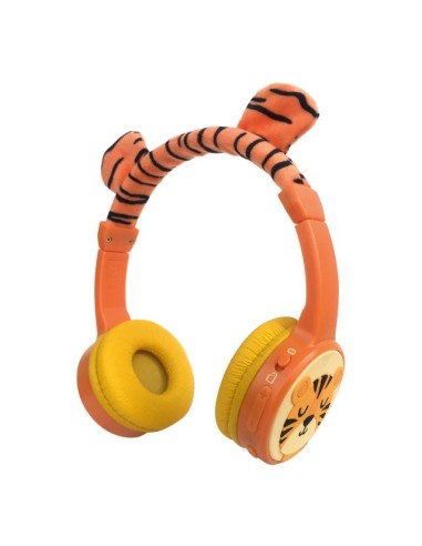 Mobilize Wireless/Wired Over Ear Kids Headphone 85dB Tiger