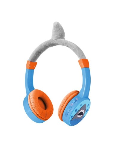 Mobilize Wireless/Wired Over Ear Kids Headphone 85dB Shark