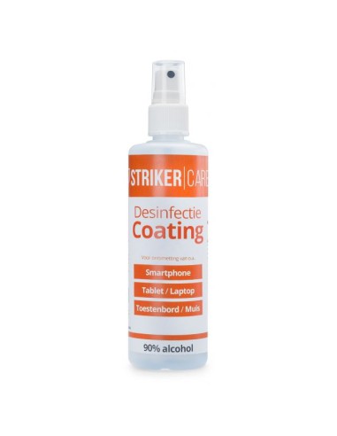 Striker Desinfectie Coating voor o.a. Smartphone, Tablet, Laptop, Toetsenbord 125ml (90PCT alcohol)