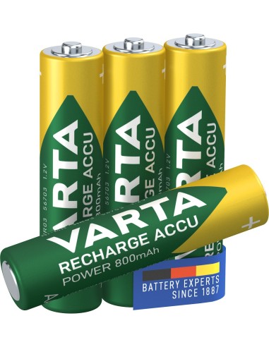 AAA Varta 800mAh NiMH 4 stuks blisterverpakking