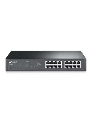 TP-LINK TL-SG1016PE Managed Gigabit Ethernet (10 100 1000) Zwart Power over Ethernet (PoE)