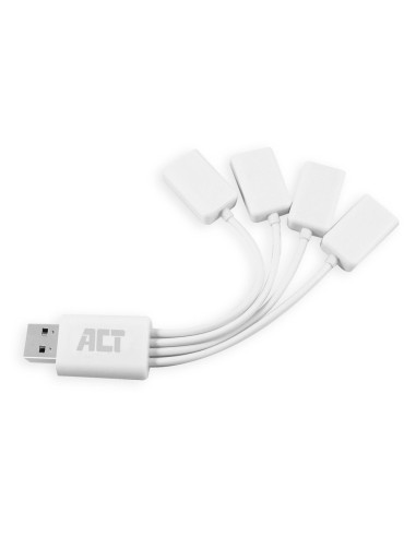 ACT AC6210 interface hub USB 3.2 Gen 1 (3.1 Gen 1) Type-A 480 Mbit s Wit