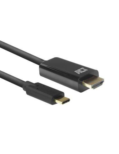 ACT USB-C naar HDMI male aansluitkabel 4K, Zip Bag