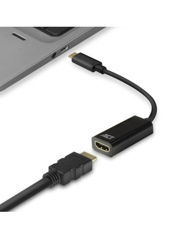 ACT USB-C naar HDMI female adapter 4K @ 30Hz, Zip Bag