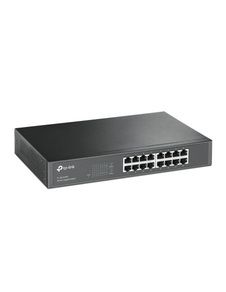 TP-LINK TL-SG1016D Unmanaged Gigabit Ethernet (10 100 1000) Zwart