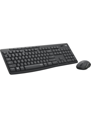 Logitech MK295 Silent Wireless Combo toetsenbord RF Draadloos QWERTY US International Zwart