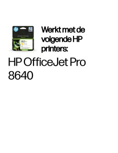 HP No.951XL Geel 17ml (Origineel) 2