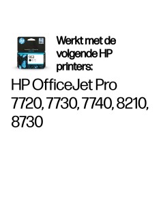 HP No.953 Zwart 23,5ml (Origineel) 2