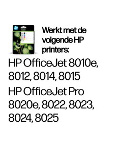 HP No.912 4-Pack C,M,Y,K 17ml (Origineel) 2