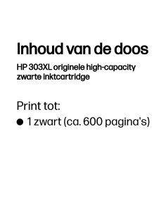 HP No.303XL Zwart 12ml (Origineel) 2