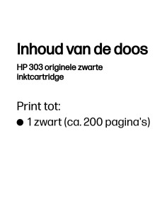 HP No.303 Zwart 4ml (Origineel) 2